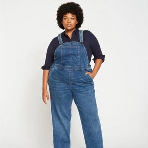 Universal Standard Casey Classic Denim Overalls size S (14-16), like new!